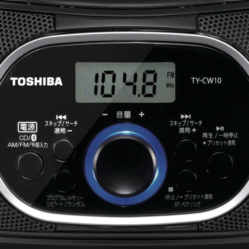 東芝　TOSHIBA 東芝　TOSHIBA CDラジオ ブラック TY-CW10-K TY-CW10-K