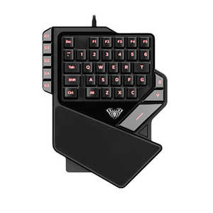AREA ゲーミングキーボード　片手用　ブラック AS-K2