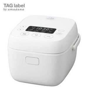 TAG label by amadana 炊飯器 3合 マイコン式 ホワイト AT-RM32B-WH