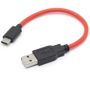 ルートアール 0.2m[USB-C ⇔ USB-A]2.0ケｰブル 充電･転送 レッド RCHCAC02R