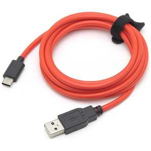 ルートアール 1.8m[USB-C ⇔ USB-A]2.0ケｰブル 充電･転送 レッド RCHCAC18R