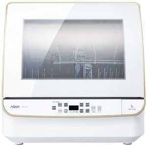 アクア　AQUA 食器洗い乾燥機 食器点数～30点 フロントオープン 送風乾燥機能付き［1～4人用］ホワイト ADW-GM3