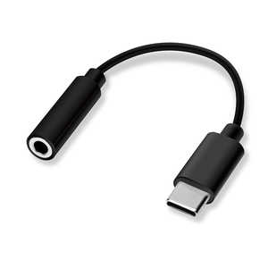 PGA 3.5mmイヤホン変換アダプタ for USB Type-C ブラック Premium Style ブラック PG-35CCN01BK