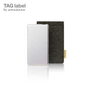 TAG label by amadana モバイルバッテリー mobile battery TAGlabel by amadana(タグレーベル バイ アマダナ) AT-MBA62P-SV シルバｰ【ビックカメラグルｰプオリジナル】