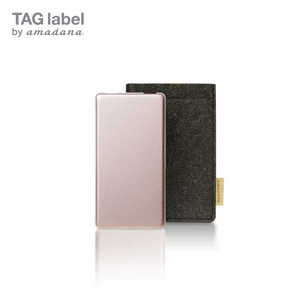 TAG label by amadana モバイルバッテリー mobile battery TAGlabel by amadana(タグレーベル バイ アマダナ) AT-MBA62P-RP ピンク