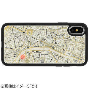 電子技販 iPhone X用 FLASH PARIS回路地図ケース 白 PX050W