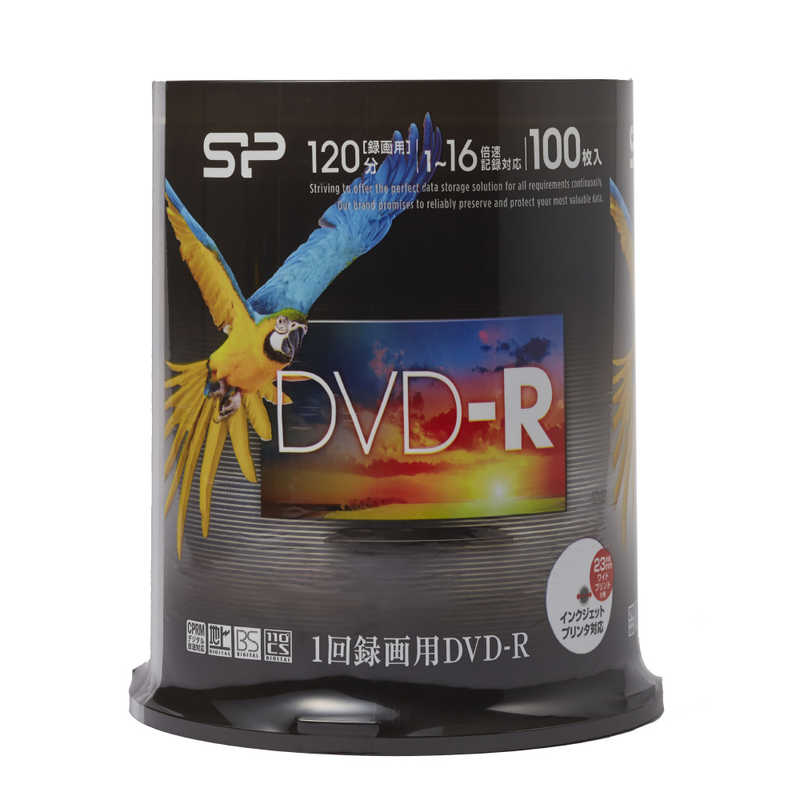 SILICONPOWER SILICONPOWER 録画用DVD-R 4.7GB スピンドルケース100枚 [4.7GB/インクジェットプリンター対応] SPDR120PWC100S SPDR120PWC100S