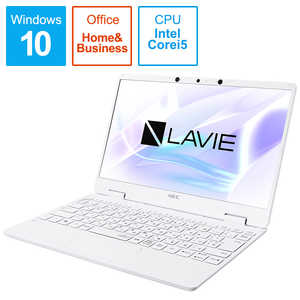 NEC ノートパソコン LAVIE Note Mobile パールホワイト ［12.5型 /intel Core i5 /メモリ：8GB /SSD：256GB ］ PC-NM550RAW パｰルホワイト