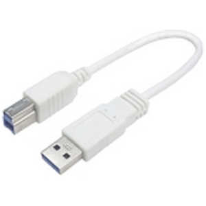 TFTECJAPAN 0.2m[USB-A オス→メス USB-B]3.0ケーブル USB3A-B/CA20 ホワイト