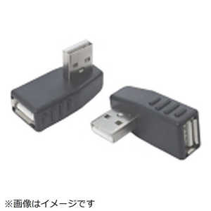 TFTECJAPAN [USB-A オス→メス USB-A]2.0変換プラグ 左L型 USBA-LL