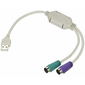 TFTECJAPAN PS/2接続キーボードとマウス → USB 変換アダプタ 日本語/英語キーボード用 USB-PS2