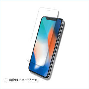 マイキー iPhoneX用液晶保護ガラスシートフラットタイプ ブルーライトカット B05-23304TP