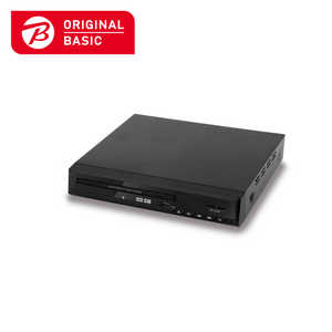 ORIGINALBASIC DVDプレーヤー ブラック  再生専用 DVD-H225BKS
