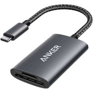 アンカー Anker Japan カードリーダー USB-C接続 グレー (USB3.1 /スマホ タブレット対応) A83280A1