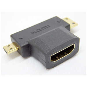 SSAサービス HDMI-miniHDMI＋microHDMI変換アダプタ SMH2M-HDMAF