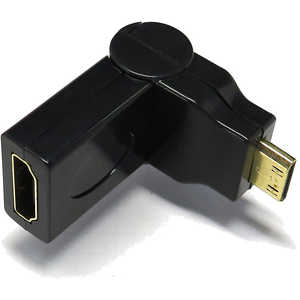 SSAサービス HDMI変換アダプタ ブラック [HDMI⇔miniHDMI] SMHM-HDAFL