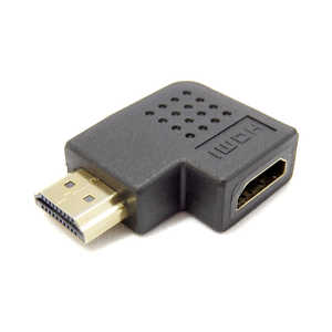 SSAサービス HDMI延長プラグ 右L型 ブラック [HDMI⇔HDMI] SHDMHDMFLR