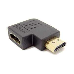 SSAサービス HDMI延長プラグ 左L型 ブラック [HDMI⇔HDMI] SHDMHDMFLL