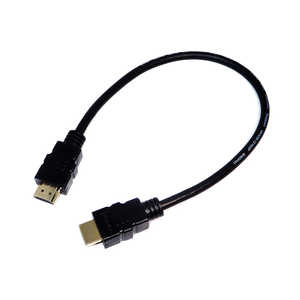 SSAサービス HDMIケーブル 2.0 ブラック [0.3m /HDMI⇔HDMI /スタンダードタイプ /4K対応] SHDMI03M2