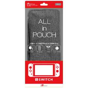 アンサー Switch用 ALL in POUCH グレー ANS-SW008GY