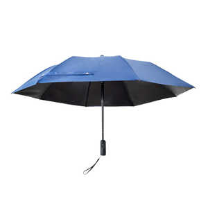 サンコー ファンで涼む新しい日傘「折りたたみファンブレラ」 ［晴雨兼用傘 /メンズ /58cm /色・柄指定不可］ FDFAUBHNV