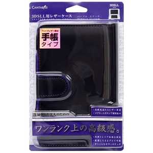 カンタービレ 3DSLL用 レザーケース パープルステッチ【3DS LL】 3DSLLﾚｻﾞｰｹｰｽﾊﾟｰﾌﾟﾙ
