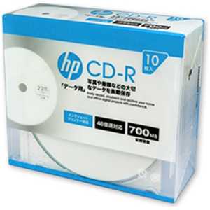 HP 1~48倍速対応 デｰタ用CD-Rメディア (700MB･10枚) CDR80CHPW10A