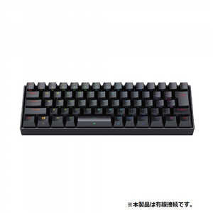 ITPROTECH ゲーミングキーボード REDRAOGN ブラック (日本語配列/60%銀軸/メカニカルRGB) K630RGB-JPTI