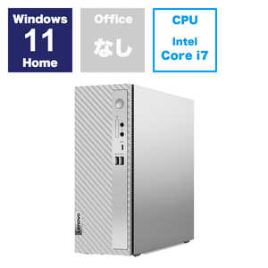 レノボジャパン　Lenovo IdeaCentre 3i Gen8 / officeナシ/ Win11 ［Core i7 /メモリ16GB /SSD1TB］ グレー 90VT005BJP