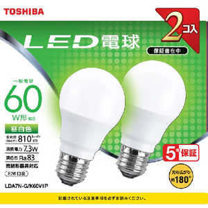 東芝　TOSHIBA LED電球 [E26/昼白色] LDA7N-G/K60V1P