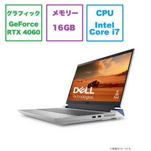 DELL　デル ゲーミングノートパソコン Dell G15 5530 [RTX 4060 /15.6型 /Windows11 Home /intel Core i7 /メモリ：16GB /SSD：1TB /2023年夏モデル] クォンタム ホワイト NG595-DNLCW
