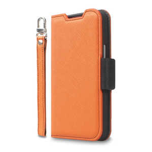CORALLO Corallo 手帳型ケースオレンジ・ブラック iPhone 14 Pro 6.1インチ CRINPCSPLNUOB