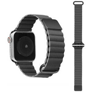 GAACAL Apple Watch Series 1/2/3/4/5/6/7/8/SE1/SE2 38/40/41mm マグネット式PUレザーバンド GAACAL(ガーカル) グレー W00186GYA