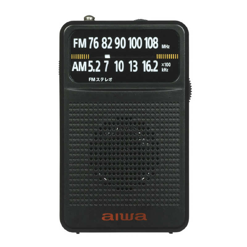 アイワ　AIWA アイワ　AIWA ポータブルラジオ ワイドFM対応 ブラック AR-AP35B AR-AP35B