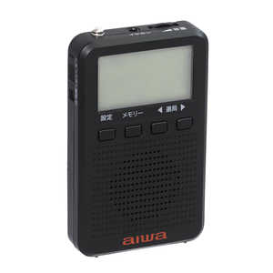 アイワ　AIWA ポータブルラジオ ワイドFM対応 ブラック AR-DP35B