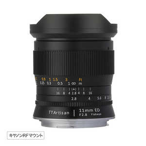 銘匠光学 カメラレンズ ［キヤノンRF］ TTArtisan 11mm f/2.8 Fisheye
