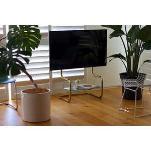 ザイトガイスト 34～60インチ対応 テレビスタンド (壁寄せタイプ) ブラス FSMB