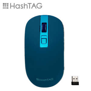 HASHTAG HashTAG マウス ダークブルー ［BlueLED /無線(ワイヤレス) /3ボタン /USB］ HT-MOUWA1DB