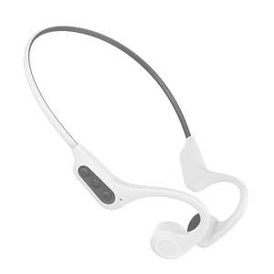ベルクレール ブルートゥースイヤホン 耳かけ型 ホワイト×グレー [骨伝導 /Bluetooth] IZELL-S7WHGY
