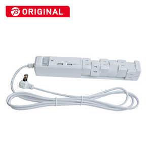 ファーゴ USB充電ポート付電源タップ (2ピン式･6個口･USB2ポート･2m) PTBK2600UWH ホワイト【ビックカメラグルｰプオリジナル】