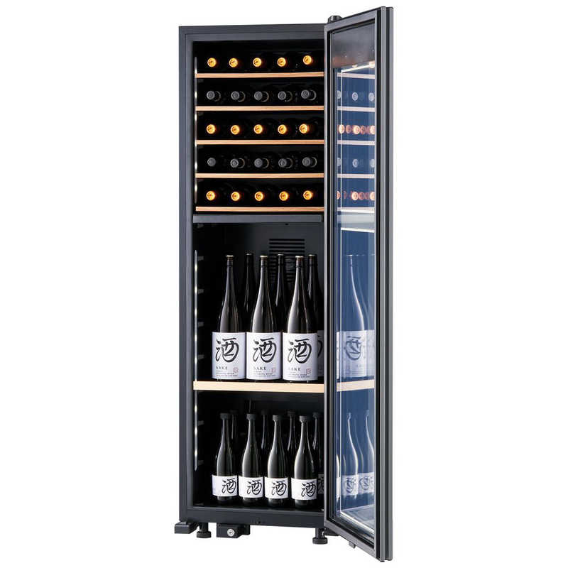 さくら製作所 さくら製作所 氷温冷蔵機能付き 日本酒＆ワインセラー 氷温 M2シリーズ 黒 [63本 /右開き] LX63DM2Z-RH-B LX63DM2Z-RH-B
