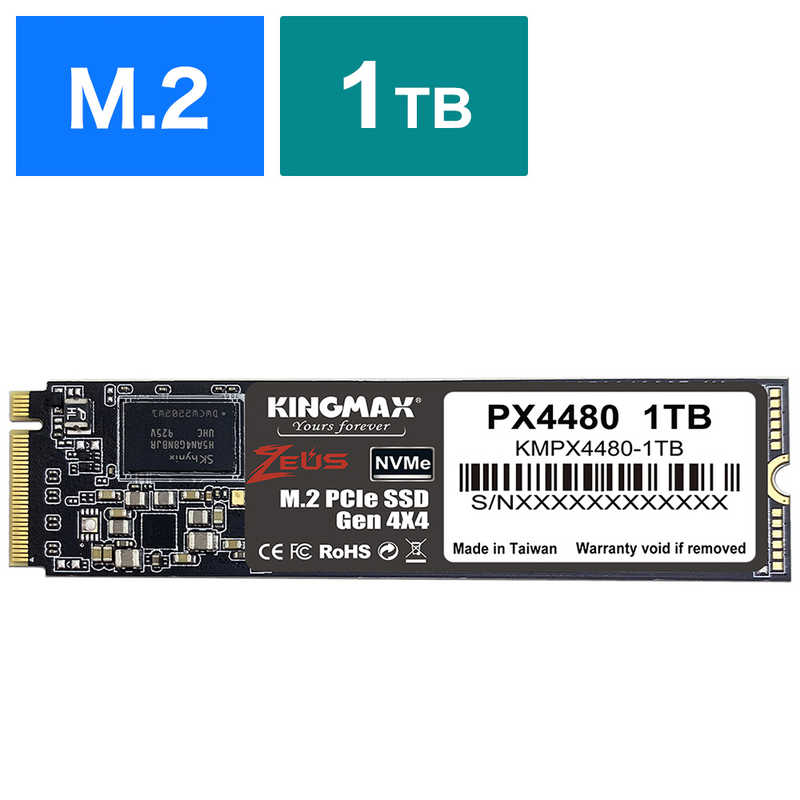 KINGMAX KINGMAX 内蔵SSD PCI-Express接続 [1TB /M.2] KMPX4480-1TB KMPX4480-1TB