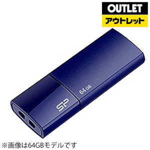 SILICONPOWER USBメモリ Ultima U05 ネイビｰ [16GB /USB2.0 /USB TypeA /スライド式] SP016GBUF2U05V1D