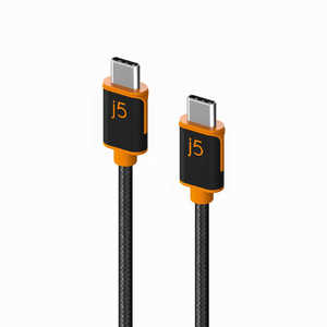 J5 USBCtoC充電/通信ケーブルPD60W対応3m ブラック ［USB Power Delivery対応］ JUCX24L30