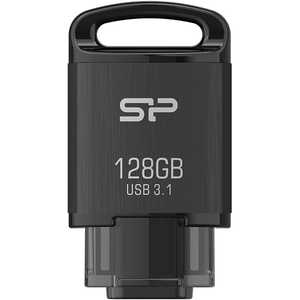 SILICONPOWER USBメモリ Type-C 128GB USB3.1 Gen1 ブラック C10 SP128GBUC3C10V1K