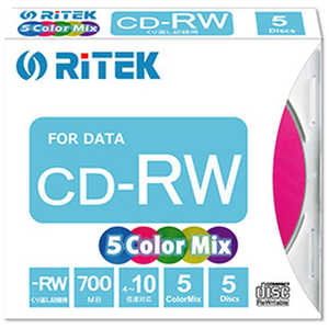 RITEK CD-RW700.MIX5P A データ用CD-RW [5枚/700MB] CDRW700MIX5PA