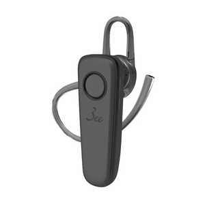 3EE 耳掛け式ヘッドセット CALL 01 ダークグレー [ワイヤレス(Bluetooth) /片耳 /イヤフックタイプ] CALL01DG