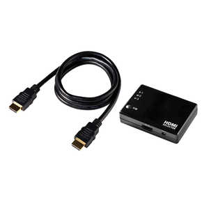 ELPA HDMIセレクター ケーブル付［3入力 /1出力 /4K対応 /自動］ ASL-HD302C