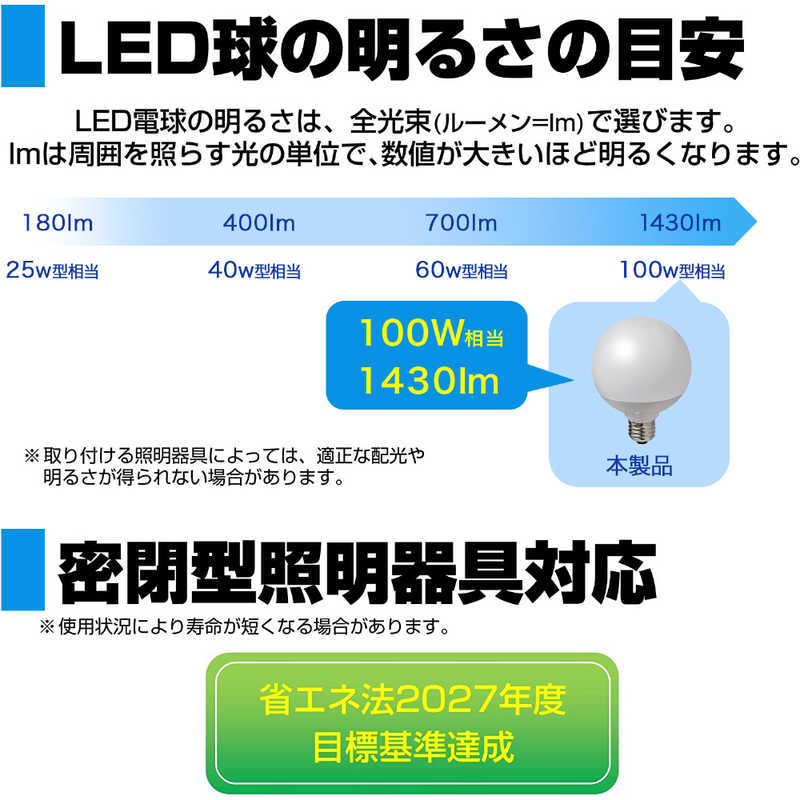 ELPA ELPA LED電球  [E26 /昼光色 /1個 /100W相当 /ボｰル電球形 /広配光タイプ] LDG13D-G-G2105 LDG13D-G-G2105