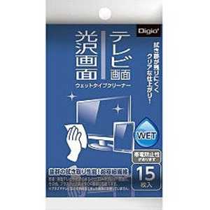 ナカバヤシ テレビ･光沢画面ウエットタイプクリーナー(携帯タイプ･15枚) DGCW‐K4015